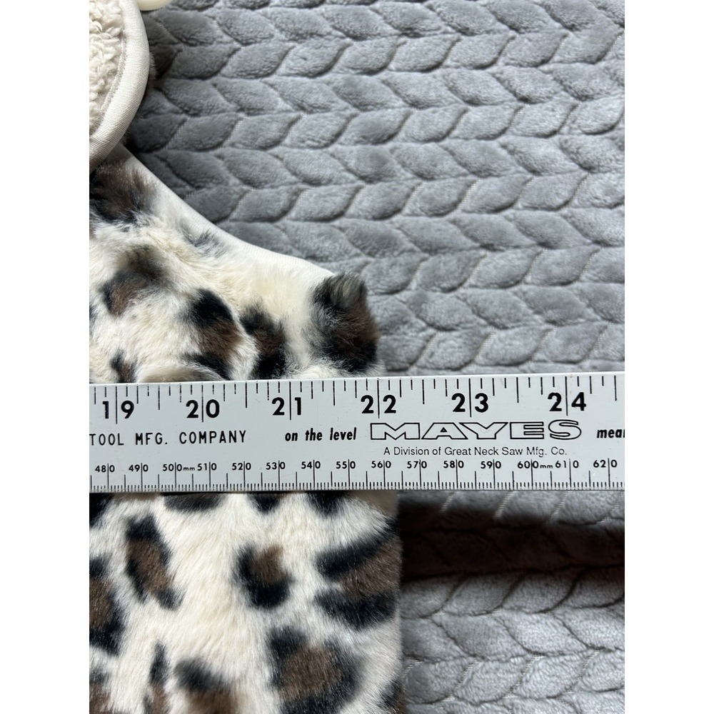 C&C Reversible Leopard Faux Fur Sherpa Vest Women Small NWT Open Front - Picture 7 of 8